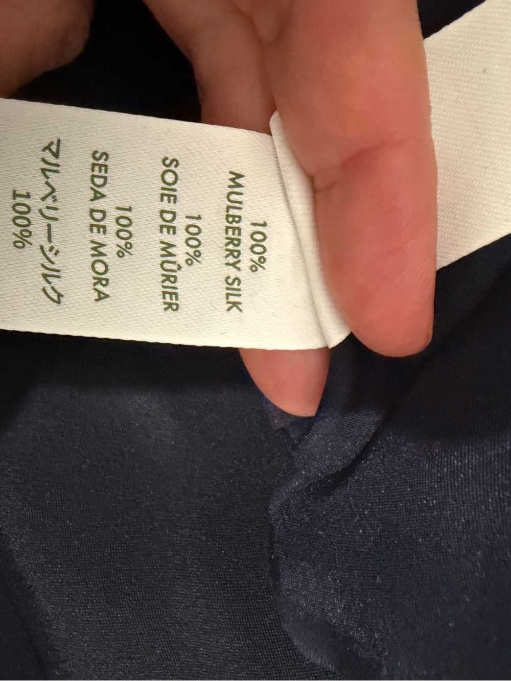LILYSILK Mulberry Silk Sailor High-Rise Shorts Navy Size 6 - Picture 4 of 8